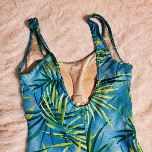 Vintage Palm print swimsuit - Picture 5 of 6